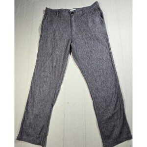 Taylor Stitch Easy Pants Men’s 34 Linen Silk Cotton Drawstring Slim Straight